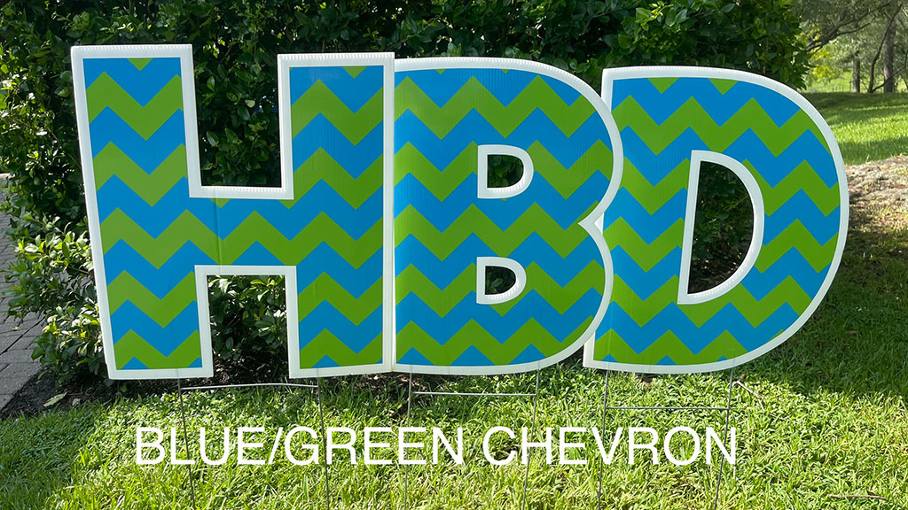 Blue/Green Chevron